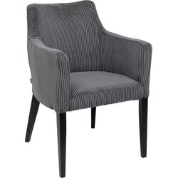 Chair with Armrest Mode Cord Grey