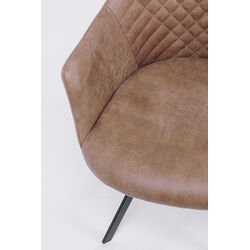 Chaise pivotante Coco marron