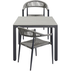Mesa Sorrento Gris Outdoor 80x80cm