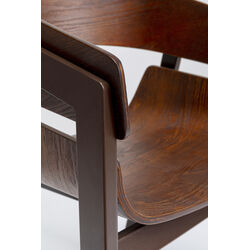 Chair with Armrest Biarritz Brown