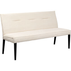 Banquette Ledro velours côtelé crème 165cm