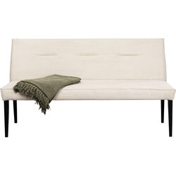 Banquette Ledro velours côtelé crème 165cm