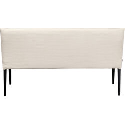 Banquette Ledro velours côtelé crème 165cm