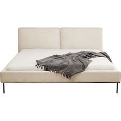 Letto East Side velluto a coste crema 180x200