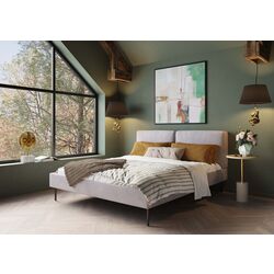 87344 - Bed East Side Cord Grey 160x200cm