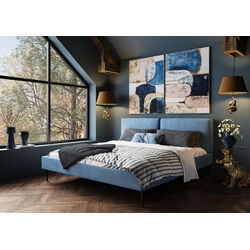 Letto East Side velluto a coste blu 160x200