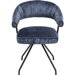 Chaise pivotante Arabella bleu