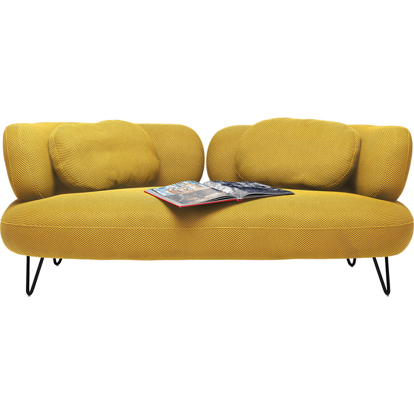 Sofá Peppo 2pl Amarillo 182cm KARE Chile
