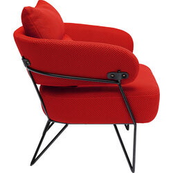 Fauteuil Peppo rouge