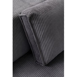 Ecksofa Infinity Ottomane Cord Grau Links