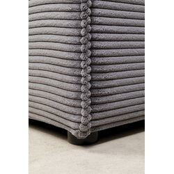 Ecksofa Infinity Ottomane Cord Grau Links