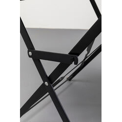 Foldable Chair Balcony Black (2/Set)