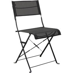 Foldable Chair Balcony Black (2/Set)