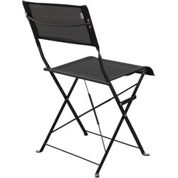 Foldable Chair Balcony Black (2/Set)