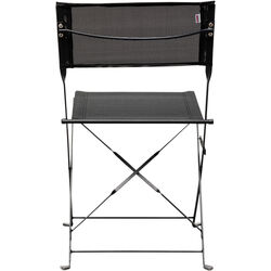 Foldable Chair Balcony Black (2/Set)