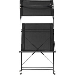 Foldable Chair Balcony Black (2/Set)