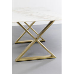 Table Eternity Cross Brass 160x80cm