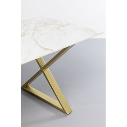 Table Eternity Cross Brass 160x80cm