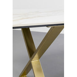 Table Eternity Cross Brass 160x80cm