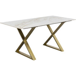 Table Eternity Cross Brass 160x80cm