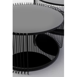 Table basse Wire Double noir (2/Set)