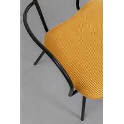 Chair with Armrest Viola Yellow