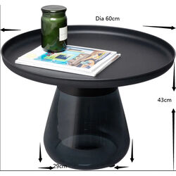 Beistelltisch Bottiglia Smoke Ø 60cm