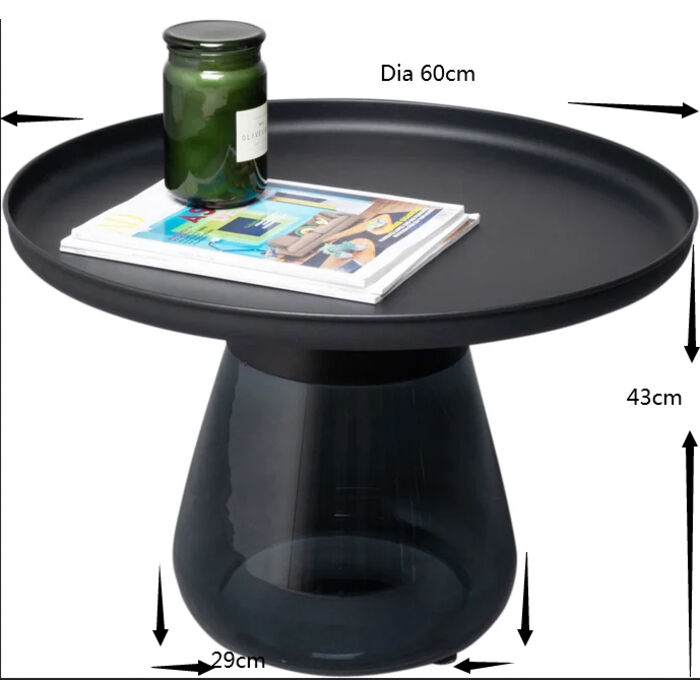 Beistelltisch Bottiglia Smoke Ø 60cm