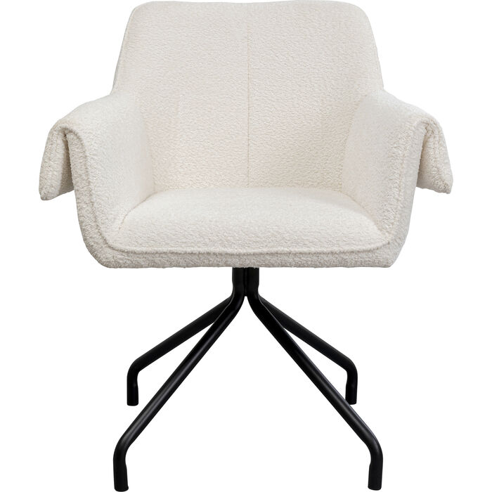 Swivel Chair Bess Cream