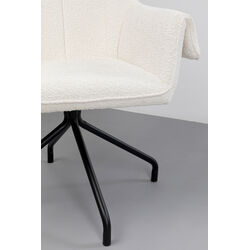 Silla giratoria Bess Crema