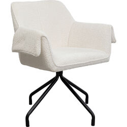 Swivel Chair Bess Cream