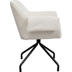 Silla giratoria Bess Crema