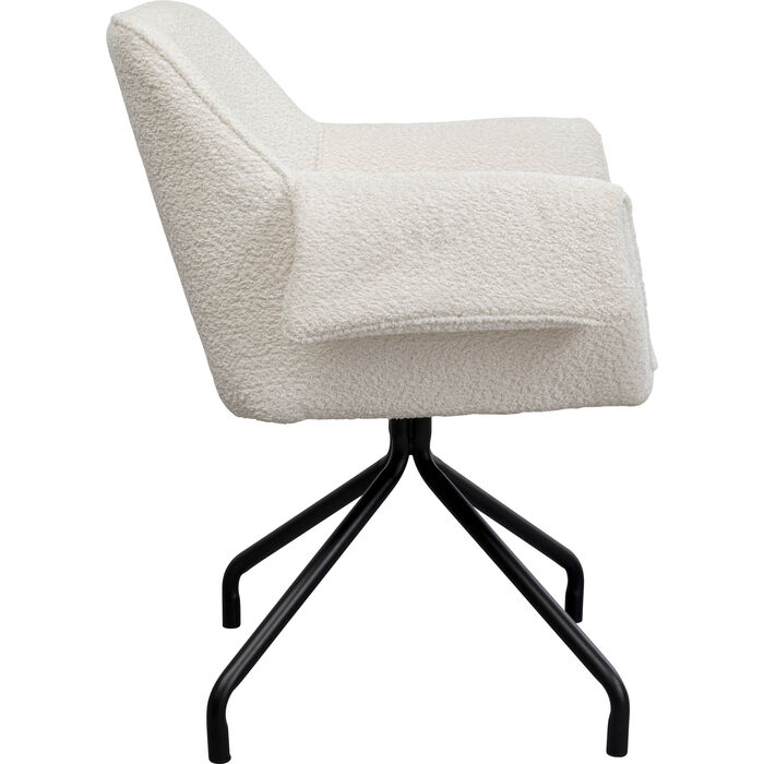 Silla giratoria Bess Crema