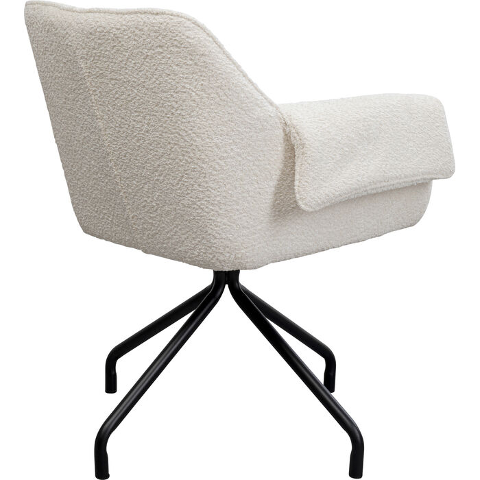 Silla giratoria Bess Crema