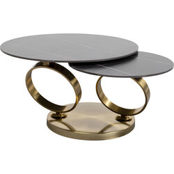 Coffee Table Beverly Gold 132x80(80)cm