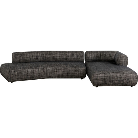 Corner Sofa Bow Right Grey