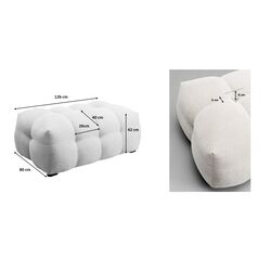 Hocker Salamanca Graubraun 125x80cm