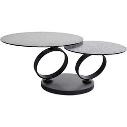 Coffee Table Beverly Bubble Black 133x80cm
