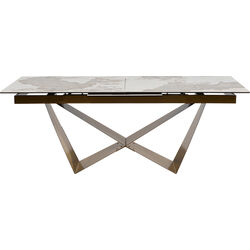 Extension Table Connesso Brass 200(+60)x100cm