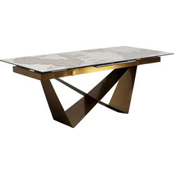 Extension Table Connesso Brass 200(+60)x100cm