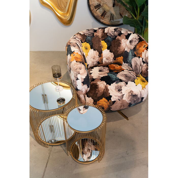 Beistelltisch Wire Double Brass (2/Set)