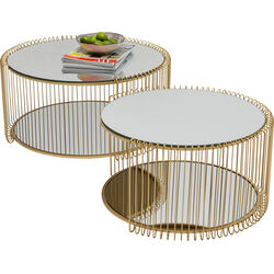 Coffee Table Wire Double Brass (2/Set)