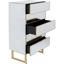 Comò Soran 5 Drawers oro 65x114cm