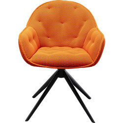 87680 - Swivel Chair Carlito Mesh Orange