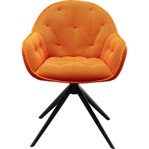 Swivel Chair Carlito Mesh Orange