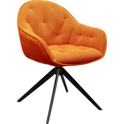 Chaise pivotante Carlito Mesh orange