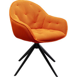 Chaise pivotante Carlito Mesh orange