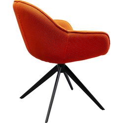 Chaise pivotante Carlito Mesh orange