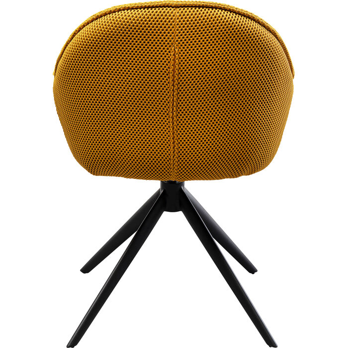 Swivel Chair Carlito Mesh Yellow