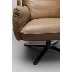 Fauteuil pivotant Paradiso marron